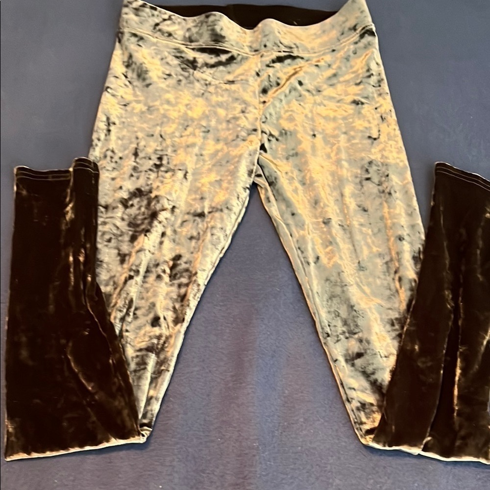 Crushed velvet leggings